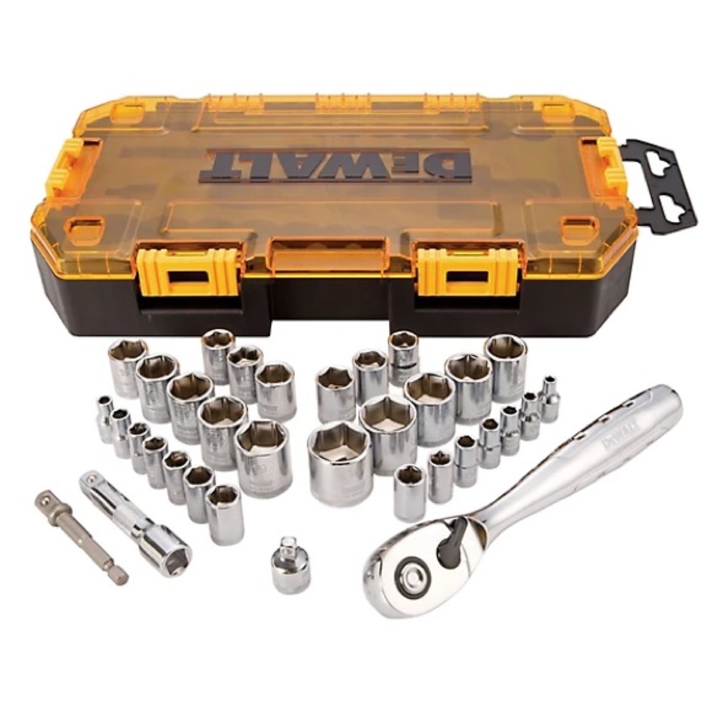 Dewalt | 1/4 in. and 3/8 in. Drive SAE/Metric Socket Set [34 pc.] - Picture 4 of 4